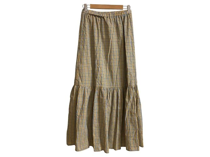 Autre Marque Falda de Patchwork a Cuadros Ray Beams Naranja - vista 2