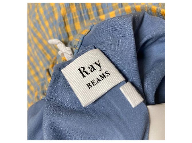Autre Marque Falda de Patchwork a Cuadros Ray Beams Naranja - vista 4