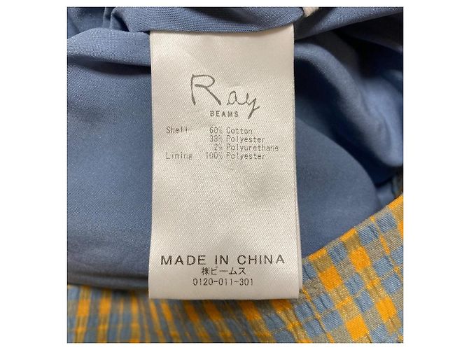 Autre Marque Falda de Patchwork a Cuadros Ray Beams Naranja - vista 5