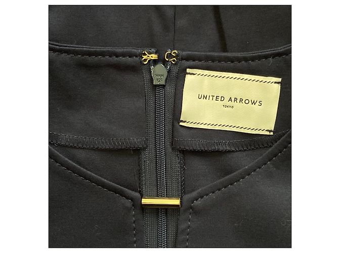 Autre Marque United Arrows Key Neck Engkleid Blau Marineblau - Ansicht 3