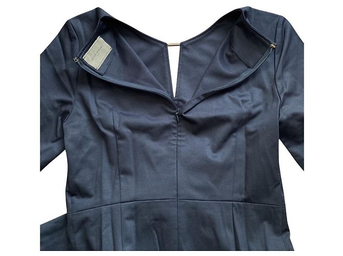 Autre Marque United Arrows Key Neck Engkleid Blau Marineblau - Ansicht 4