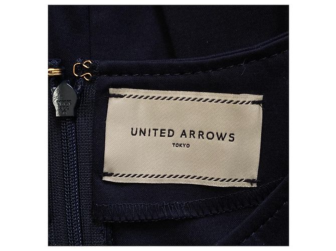 Autre Marque United Arrows Key Neck Engkleid Blau Marineblau - Ansicht 5