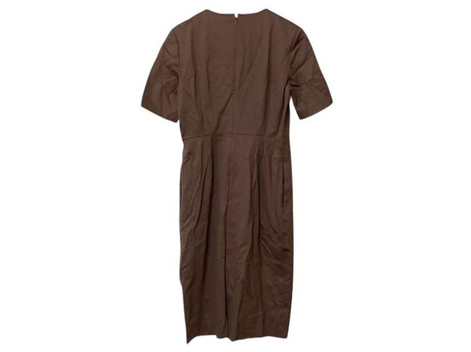 Autre Marque Vestido Key Neck United Arrows Castaño - vista 2
