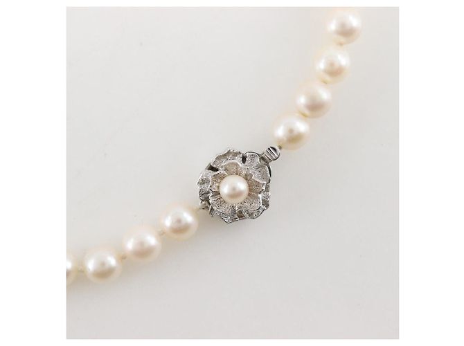 Autre Marque Collar de plata y perlas - vista 4