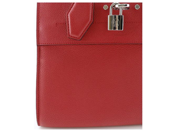 Borsa 2way Louis Vuitton City Steamer PM in vitello Rosso - vista 11