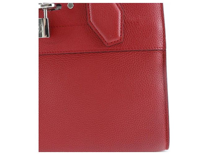 Borsa 2way Louis Vuitton City Steamer PM in vitello Rosso - vista 12