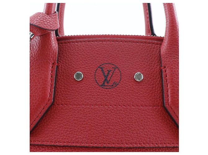 Borsa 2way Louis Vuitton City Steamer PM in vitello Rosso - vista 14
