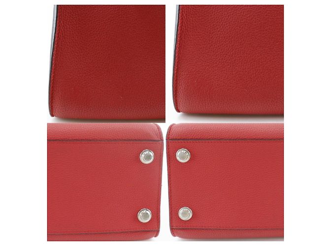 Borsa 2way Louis Vuitton City Steamer PM in vitello Rosso - vista 16