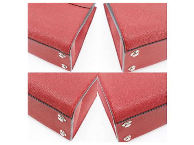 Borsa 2way Louis Vuitton City Steamer PM in vitello Rosso - vista 4