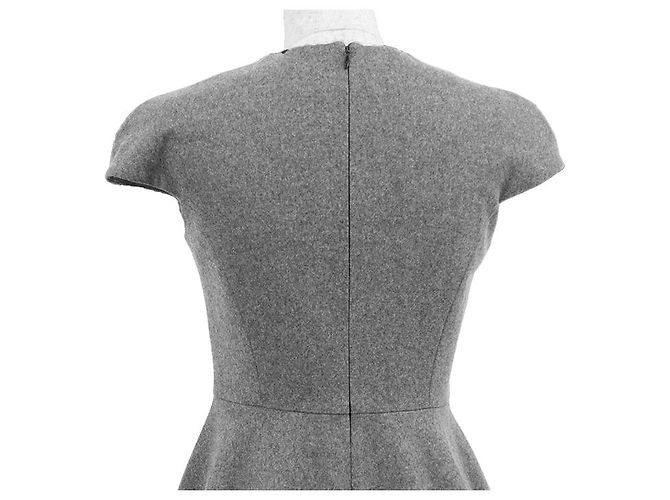 Autre Marque YOKO CHAN Flanell-Wollkleid Braun - Ansicht 6