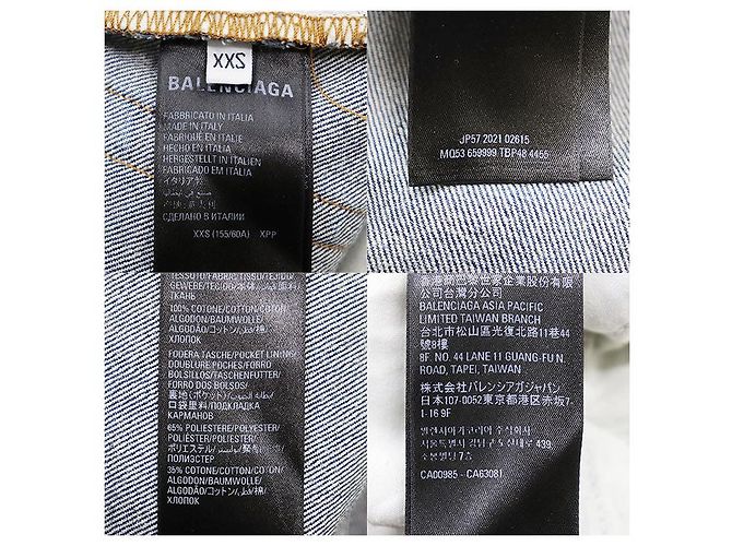Balenciaga UNIFIT JEANS Jeans de algodão Azul - vista 10