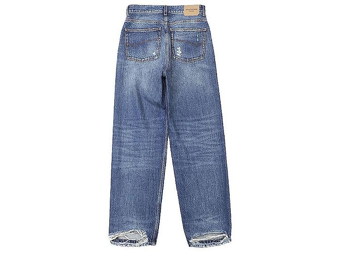 Balenciaga UNIFIT JEANS Jeans de algodão Azul - vista 4