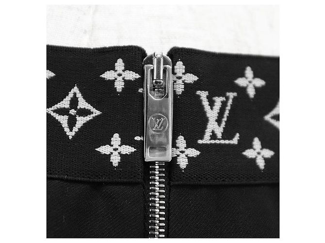 Louis Vuitton Easy Slacks Monogram Wool Pants Black - view 6