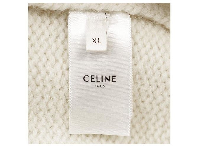 Céline Camisola de lã Fair Isle CELINE Vermelho Azul Cru - vista 7
