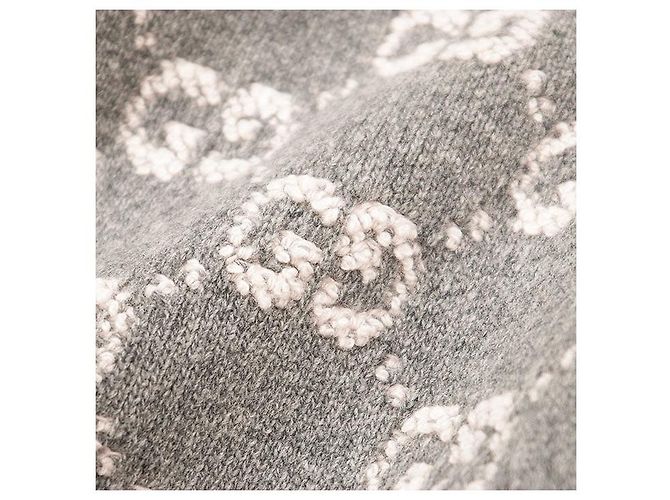 Gucci GG Supreme Monogram Strickware aus Wolle Braun - Ansicht 3