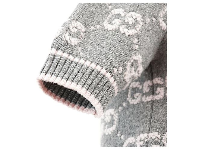 Gucci GG Supreme Monogram Strickware aus Wolle Braun - Ansicht 4