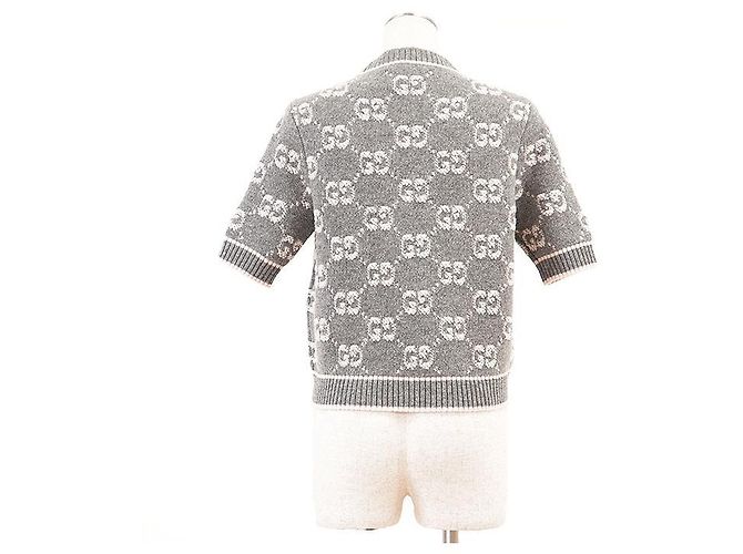 Gucci GG Supreme Monogram Strickware aus Wolle Braun - Ansicht 7