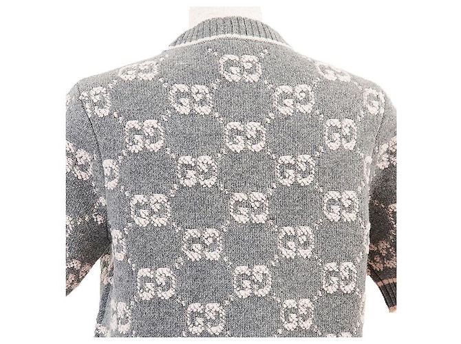 Gucci GG Supreme Monogram Strickware aus Wolle Braun - Ansicht 8