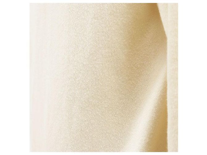Chaqueta de punto de cachemira y algodón Salvatore Ferragamo Crudo - vista 3