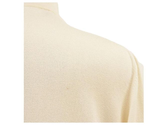 Chaqueta de punto de cachemira y algodón Salvatore Ferragamo Crudo - vista 5