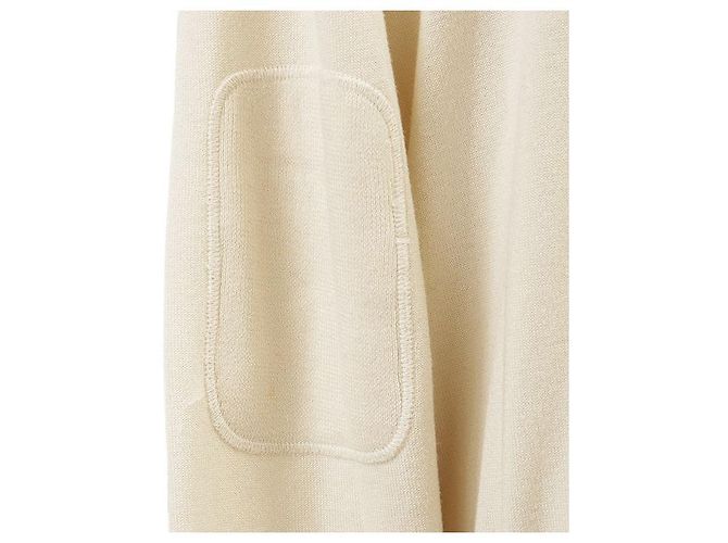 Chaqueta de punto de cachemira y algodón Salvatore Ferragamo Crudo - vista 6