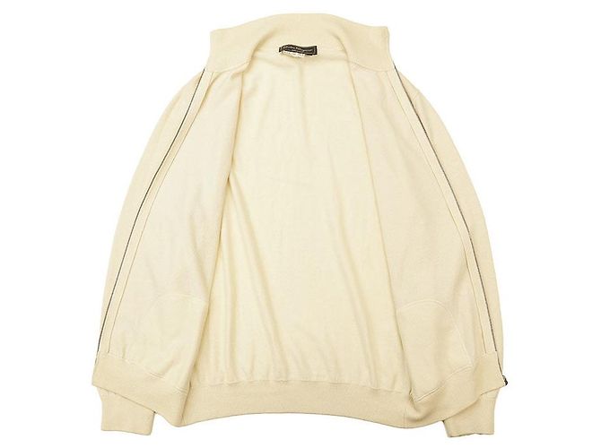 Chaqueta de punto de cachemira y algodón Salvatore Ferragamo Crudo - vista 7