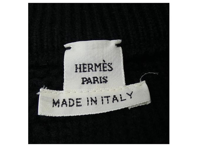 Top de punto Hermès H Motif Negro - vista 4