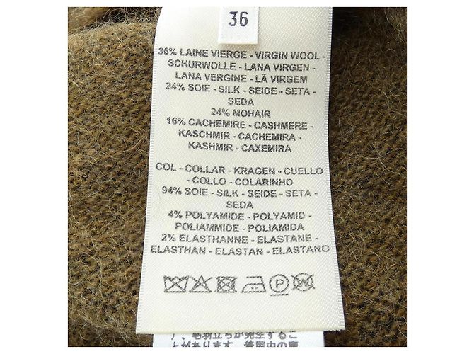 Hermès 2H2633DG Strick aus Kaschmir-Mischung 36 Braun - Ansicht 3