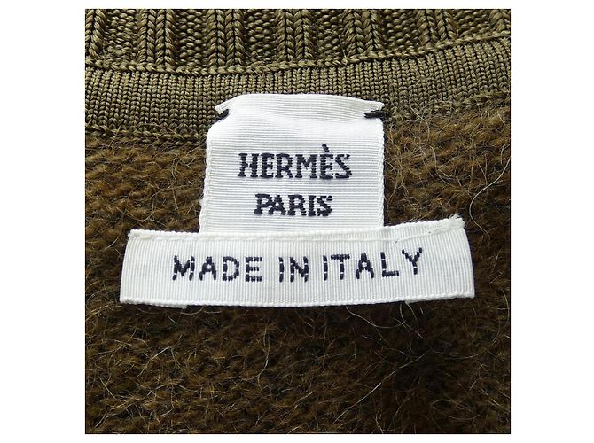 Hermès 2H2633DG Strick aus Kaschmir-Mischung 36 Braun - Ansicht 4