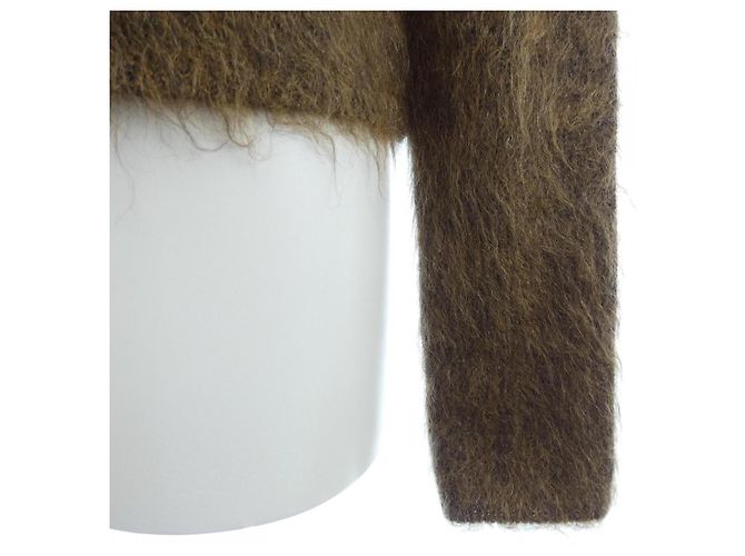Hermès 2H2633DG Strick aus Kaschmir-Mischung 36 Braun - Ansicht 6