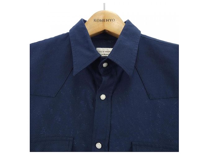 Autre Marque Camisa Guy Rover Azul Azul marinho - vista 5