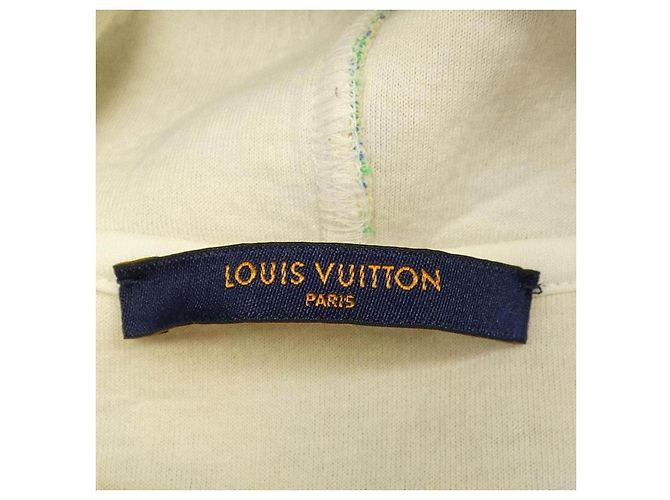 Sudadera con capucha Louis Vuitton Velvet Pastel Monogram Verde - vista 4