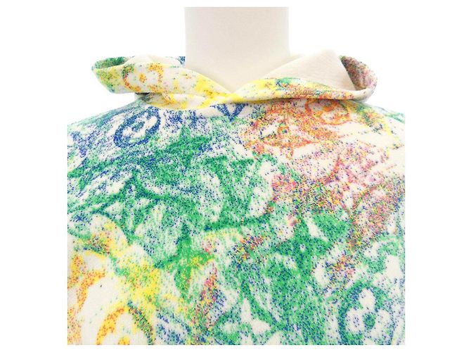 Sudadera con capucha Louis Vuitton Velvet Pastel Monogram Verde - vista 5