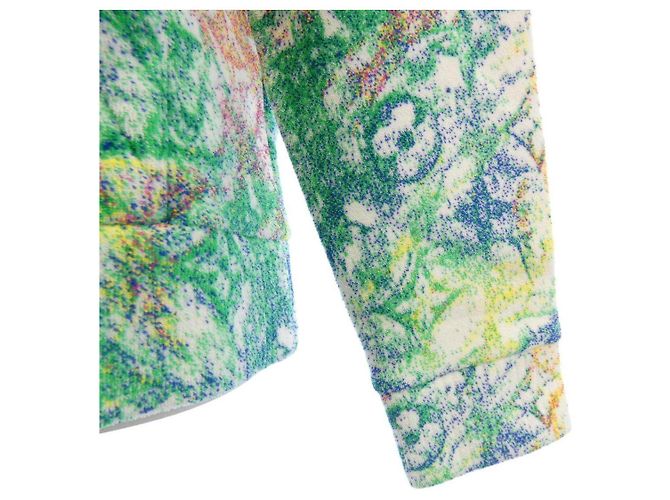 Sudadera con capucha Louis Vuitton Velvet Pastel Monogram Verde - vista 6
