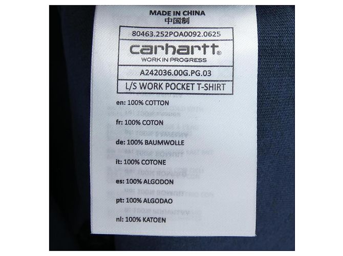Autre Marque T-shirt Carhartt Azul Azul marinho - vista 3