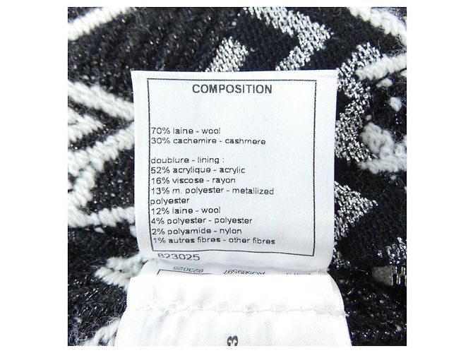 Falda de mezcla de cachemira Chanel P55435K07229 Negro - vista 3