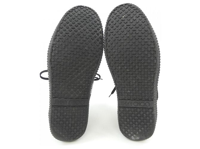 Sneakers Jimmy Choo Grigie Marrone - vista 4