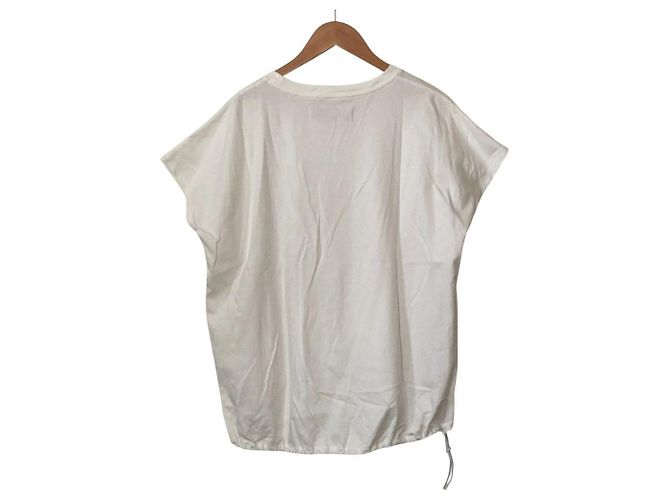 Autre Marque Top con maniche francesi e coulisse MidiUmi Bianco - vista 2