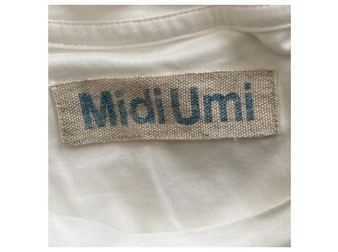 Autre Marque Top con maniche francesi e coulisse MidiUmi Bianco - vista 4