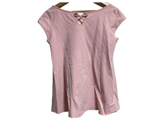 Autre Marque FOXEY NEW YORK DAISY LIN besticktes Kurzarm-Top Pink - Ansicht 2