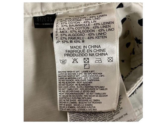 Autre Marque DIESEL Denimhose aus Baumwolle und Leinen Beige - Ansicht 5