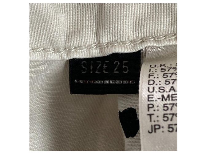 Autre Marque DIESEL Denimhose aus Baumwolle und Leinen Beige - Ansicht 6