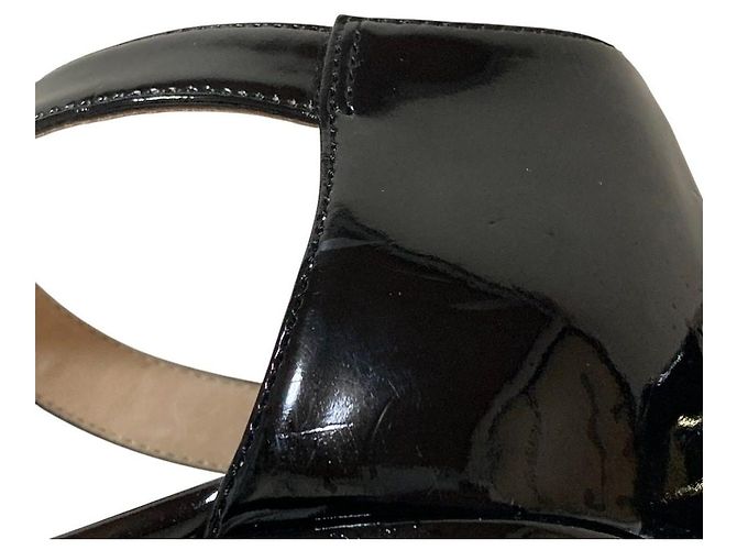 Autre Marque IENA Lackleder Separate Pumps Schwarz Beige - Ansicht 10