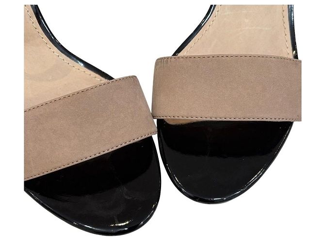 Autre Marque IENA Lackleder Separate Pumps Schwarz Beige - Ansicht 11