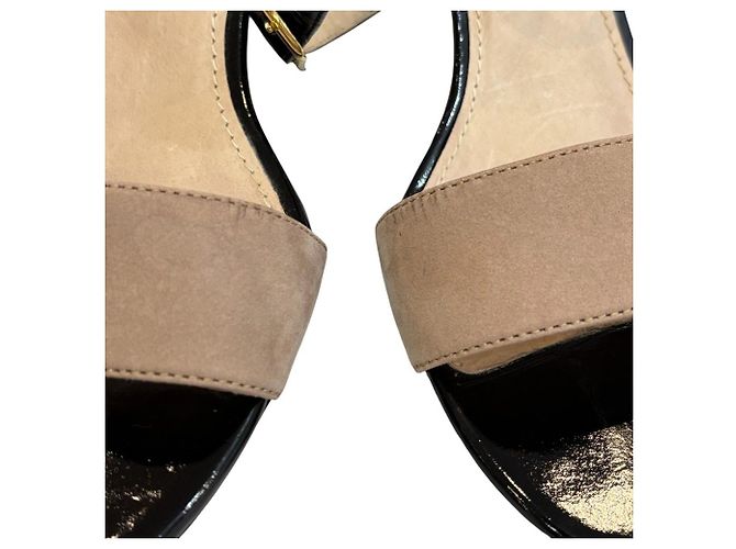 Autre Marque IENA Lackleder Separate Pumps Schwarz Beige - Ansicht 12