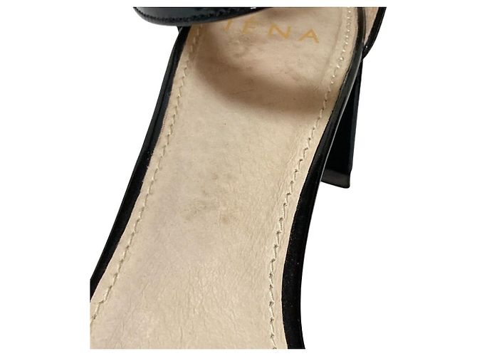 Autre Marque IENA Lackleder Separate Pumps Schwarz Beige - Ansicht 9