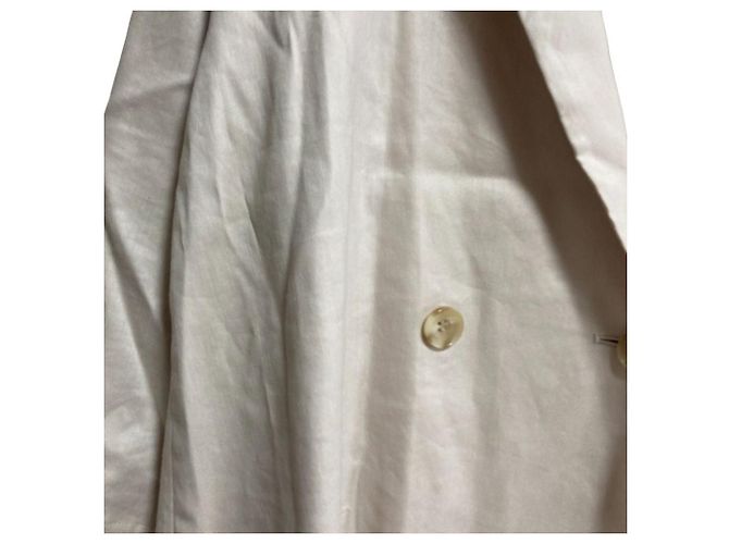 Autre Marque Abrigo cruzado de lino SLOBE IENA Beige - vista 3