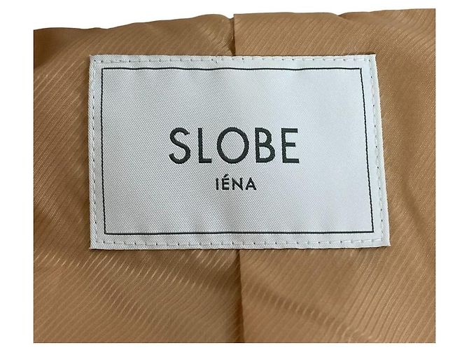 Autre Marque Abrigo cruzado de lino SLOBE IENA Beige - vista 5
