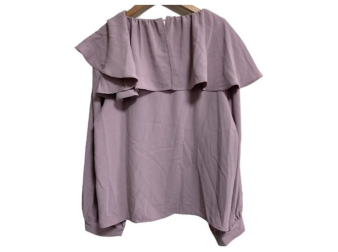 Autre Marque Pullover de Chiffon com Babados And Couture Roxo - vista 2
