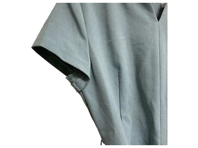 Autre Marque Vestido PLST Polyester Oxford Verde - vista 3